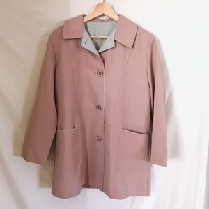 ilgwu // vintage handmaid pink raincoat